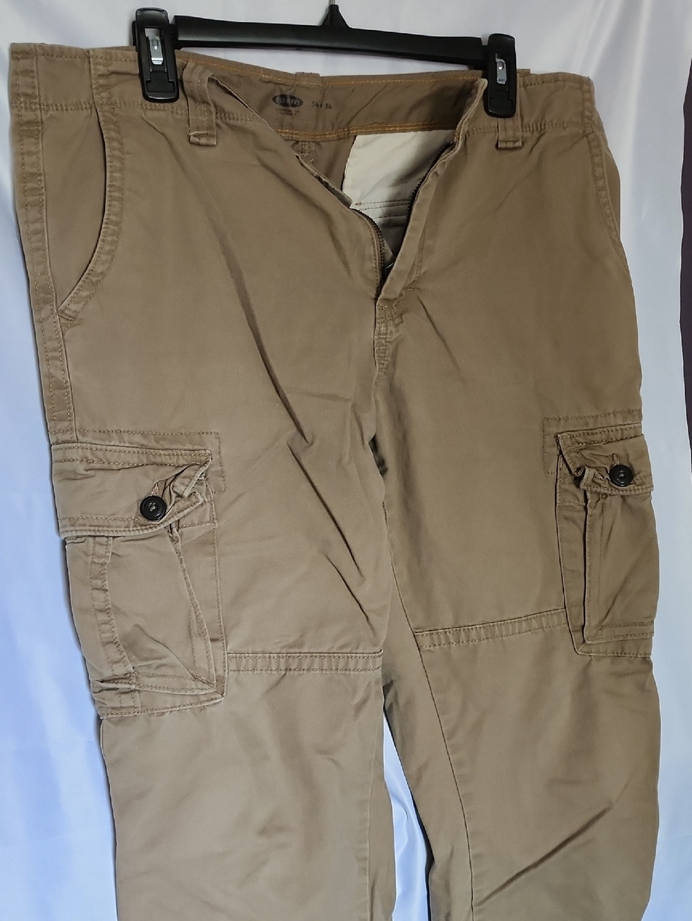 Old Navy Men's Khaki Cargo Pants 34x34